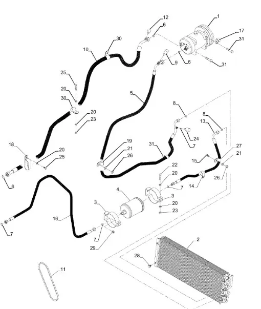 87580495 - Шланг кондиционера T9/St.